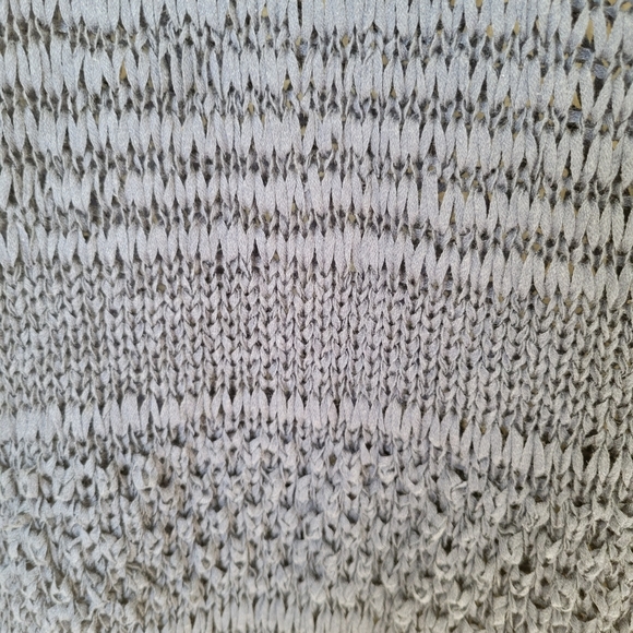 360 SWEATER  super cute blue open mesh knit jumper - Picture 5 of 8